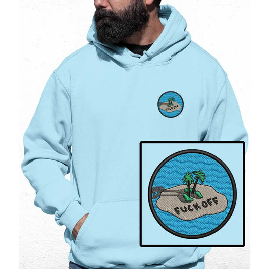 Lonely Island Embroidered Colour Hoodie - Tshirtpark.com