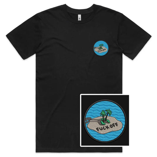 Lonely Island Embroidered T-Shirt - Tshirtpark.com