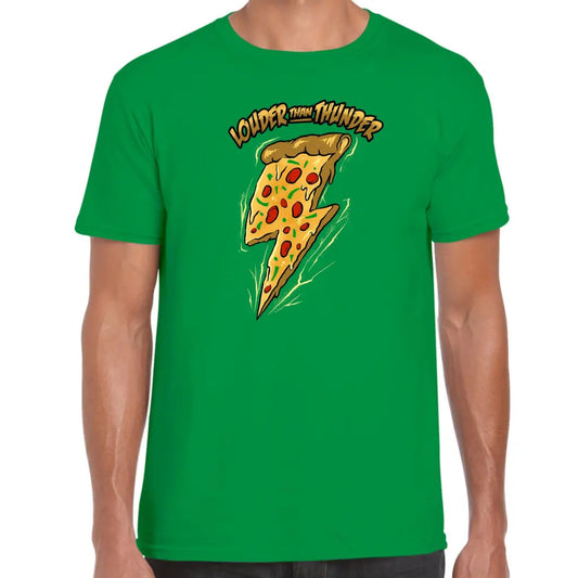 Louder Than Thunder Pizza T-Shirt - Tshirtpark.com