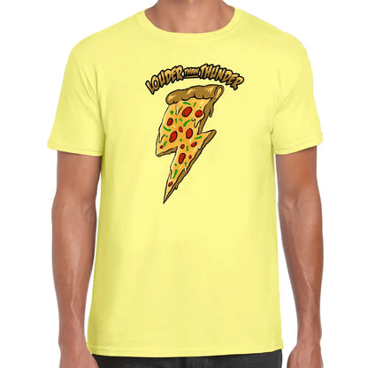 Louder Than Thunder Pizza T-Shirt - Tshirtpark.com