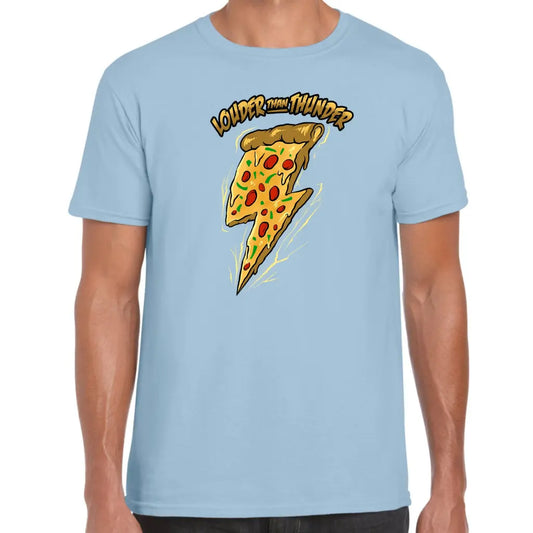 Louder Than Thunder Pizza T-Shirt - Tshirtpark.com