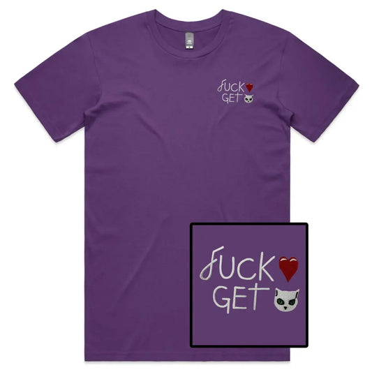 Love Cat Embroidered T-Shirt - Tshirtpark.com