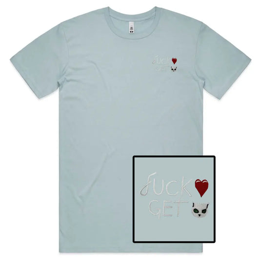 Love Cat Embroidered T-Shirt - Tshirtpark.com