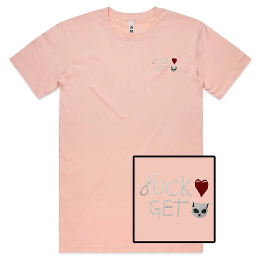 Love Cat Embroidered T-Shirt - Tshirtpark.com