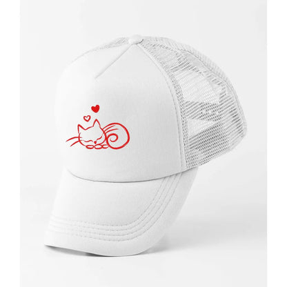 Love Cat Trucker Cap - Tshirtpark.com