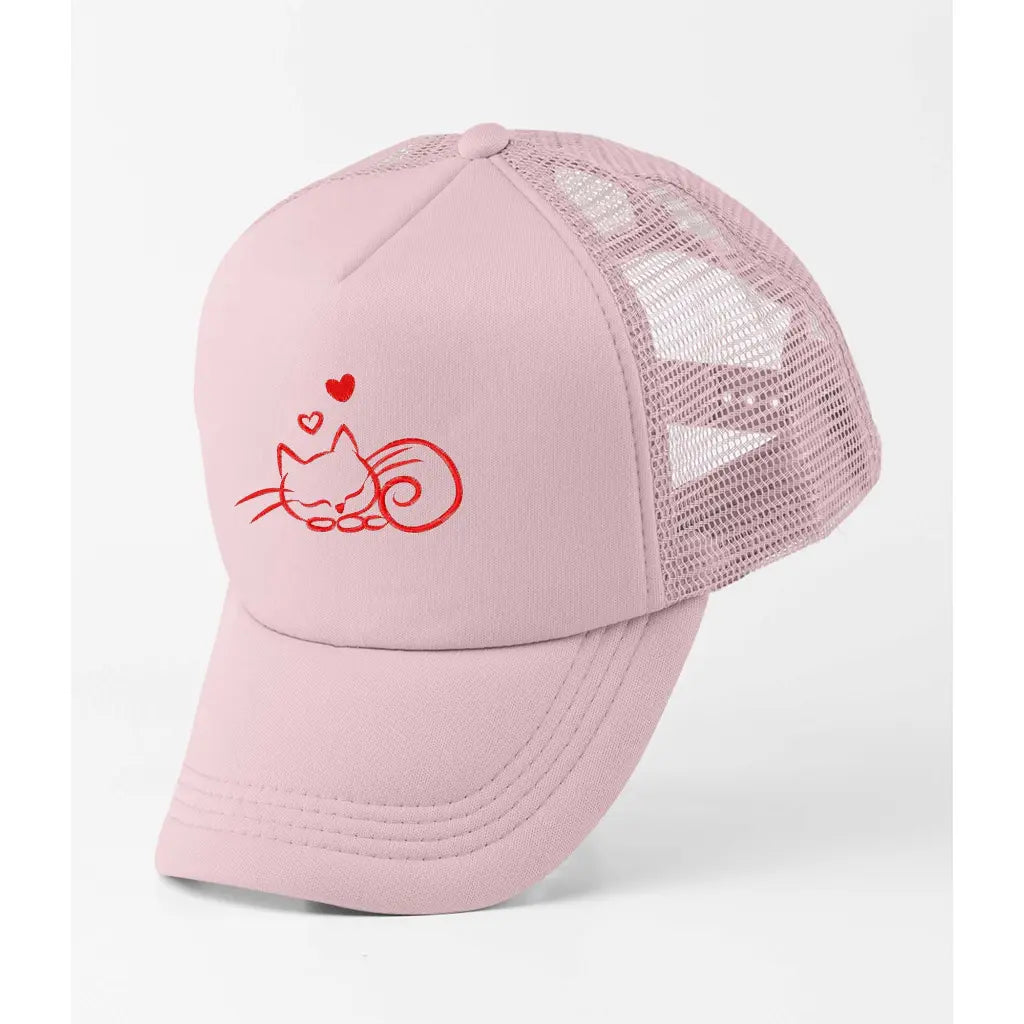 Love Cat Trucker Cap - Tshirtpark.com