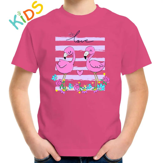 Love Flamingo Kids T-shirt - Tshirtpark.com