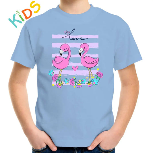 Love Flamingo Kids T-shirt - Tshirtpark.com