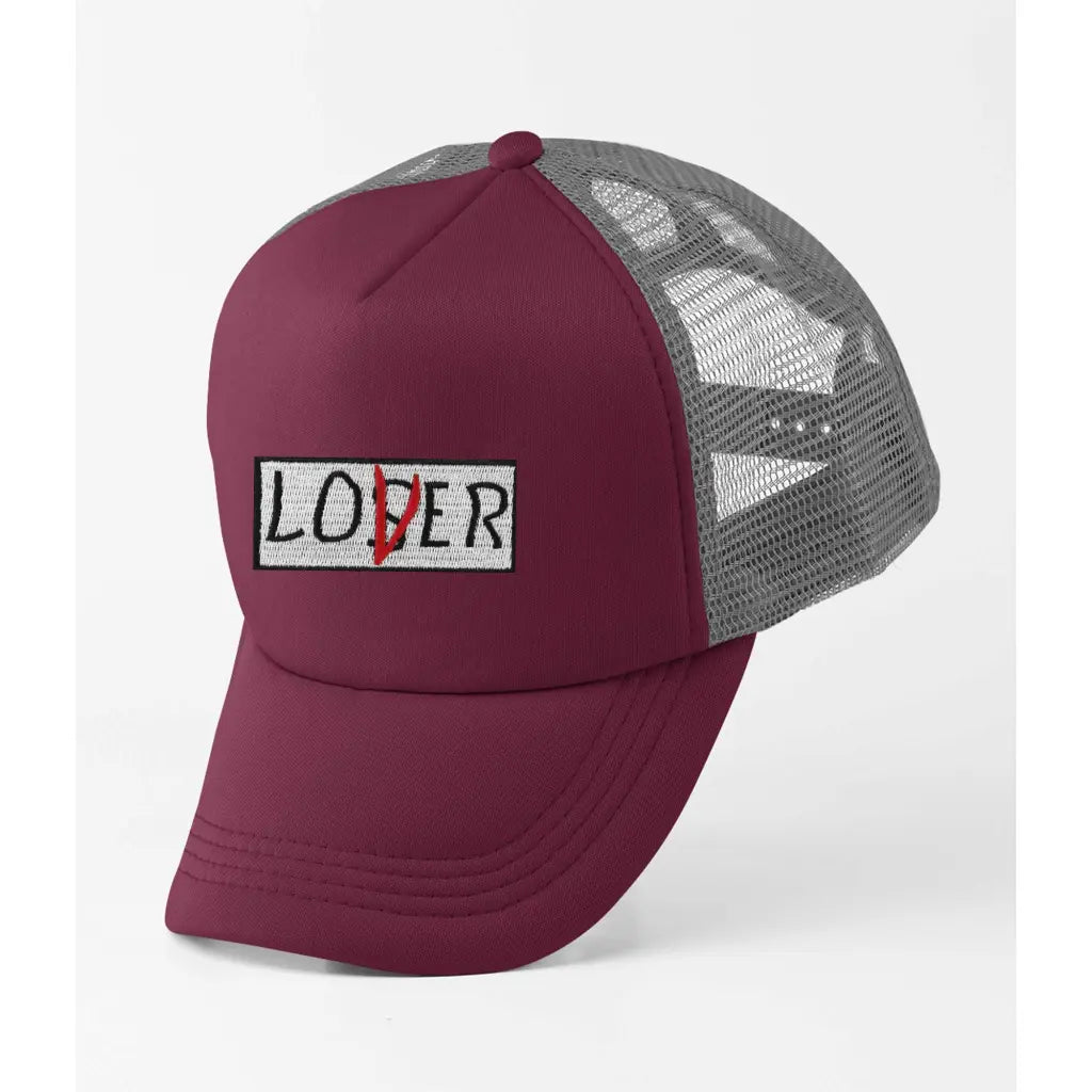 Lover Loser Slogan Trucker Cap - Tshirtpark.com