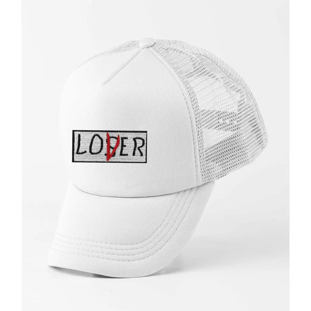 Lover Loser Slogan Trucker Cap - Tshirtpark.com