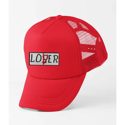 Lover Loser Slogan Trucker Cap - Tshirtpark.com