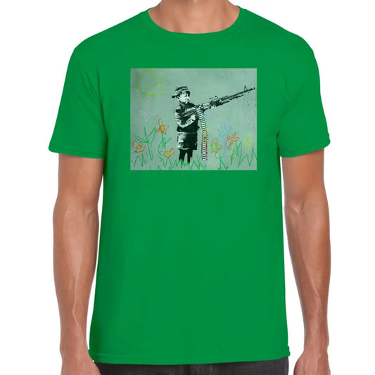 Machine Gun Paint Banksy T-Shirt - Tshirtpark.com