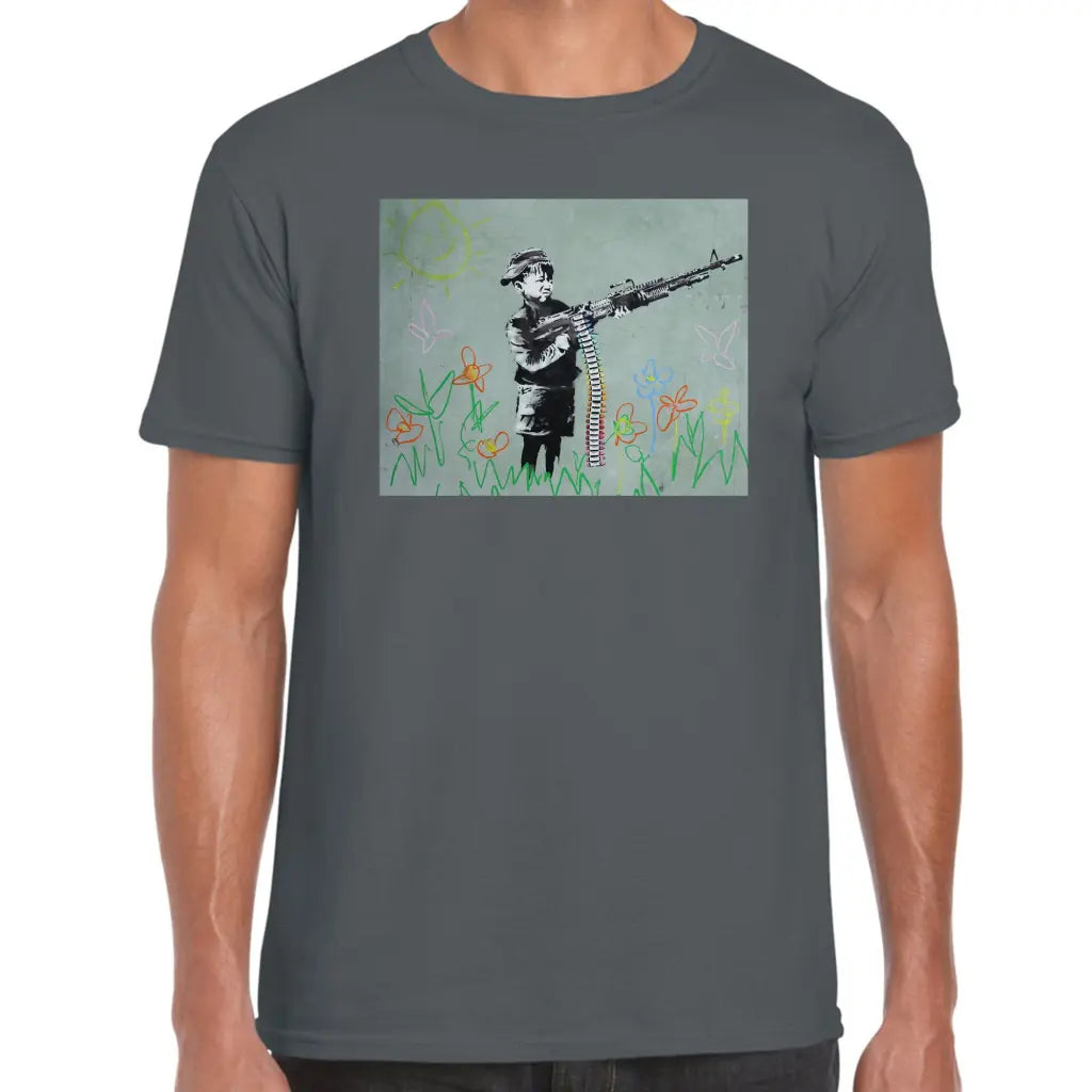 Machine Gun Paint Banksy T-Shirt - Tshirtpark.com