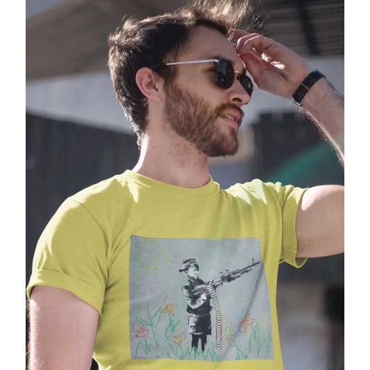 Machine Gun Paint Banksy T-Shirt - Tshirtpark.com