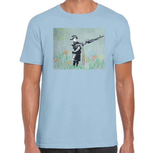 Machine Gun Paint Banksy T-Shirt - Tshirtpark.com