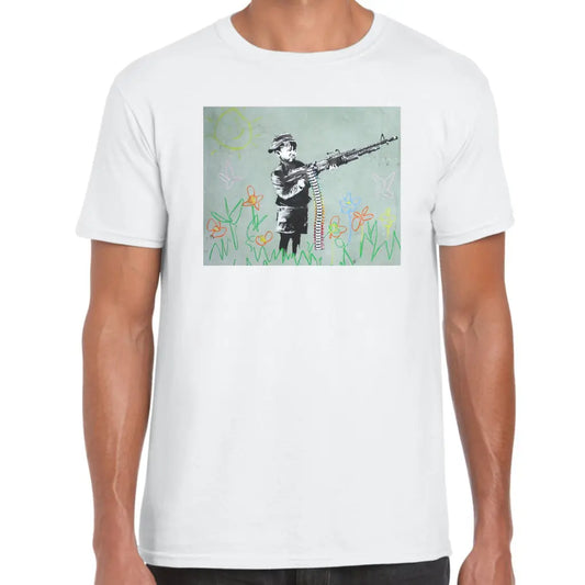 Machine Gun Paint Banksy T-Shirt - Tshirtpark.com