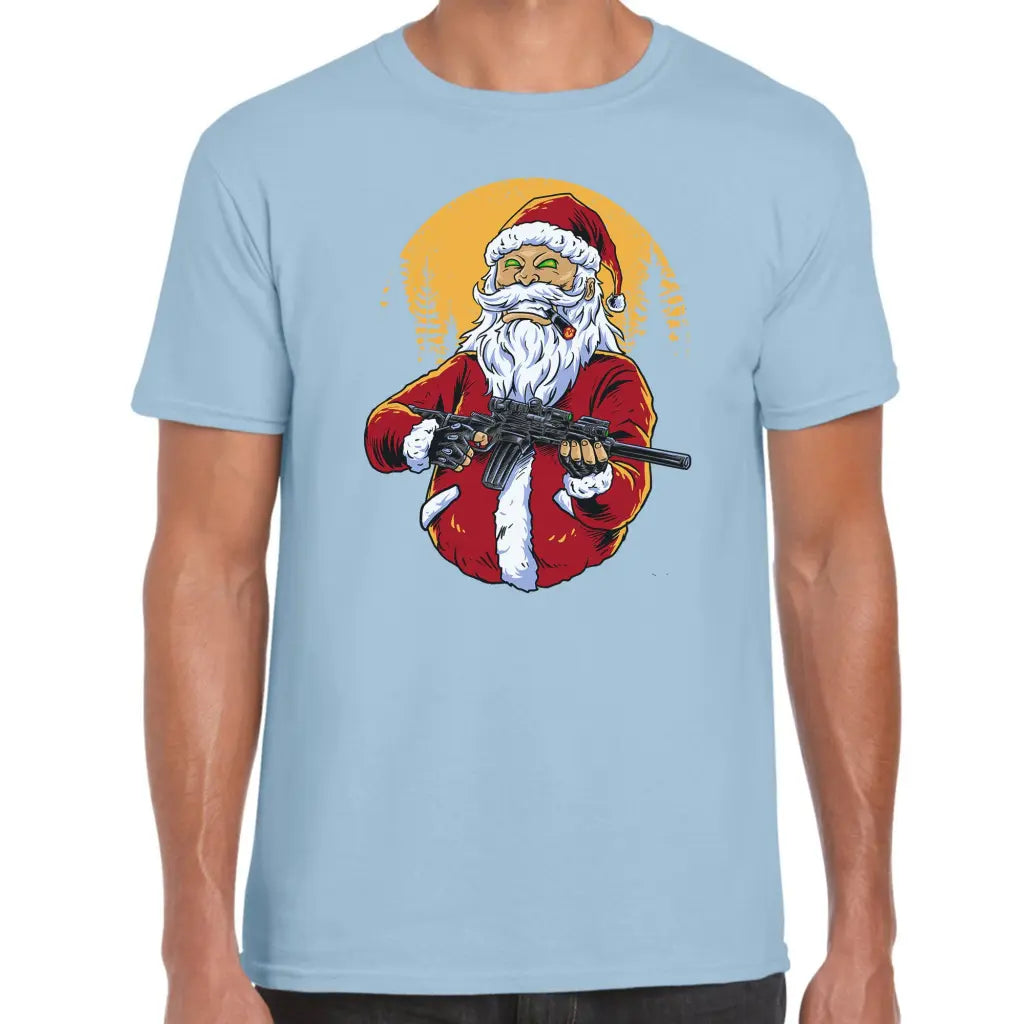Machine Gun Santa T-Shirt - Tshirtpark.com