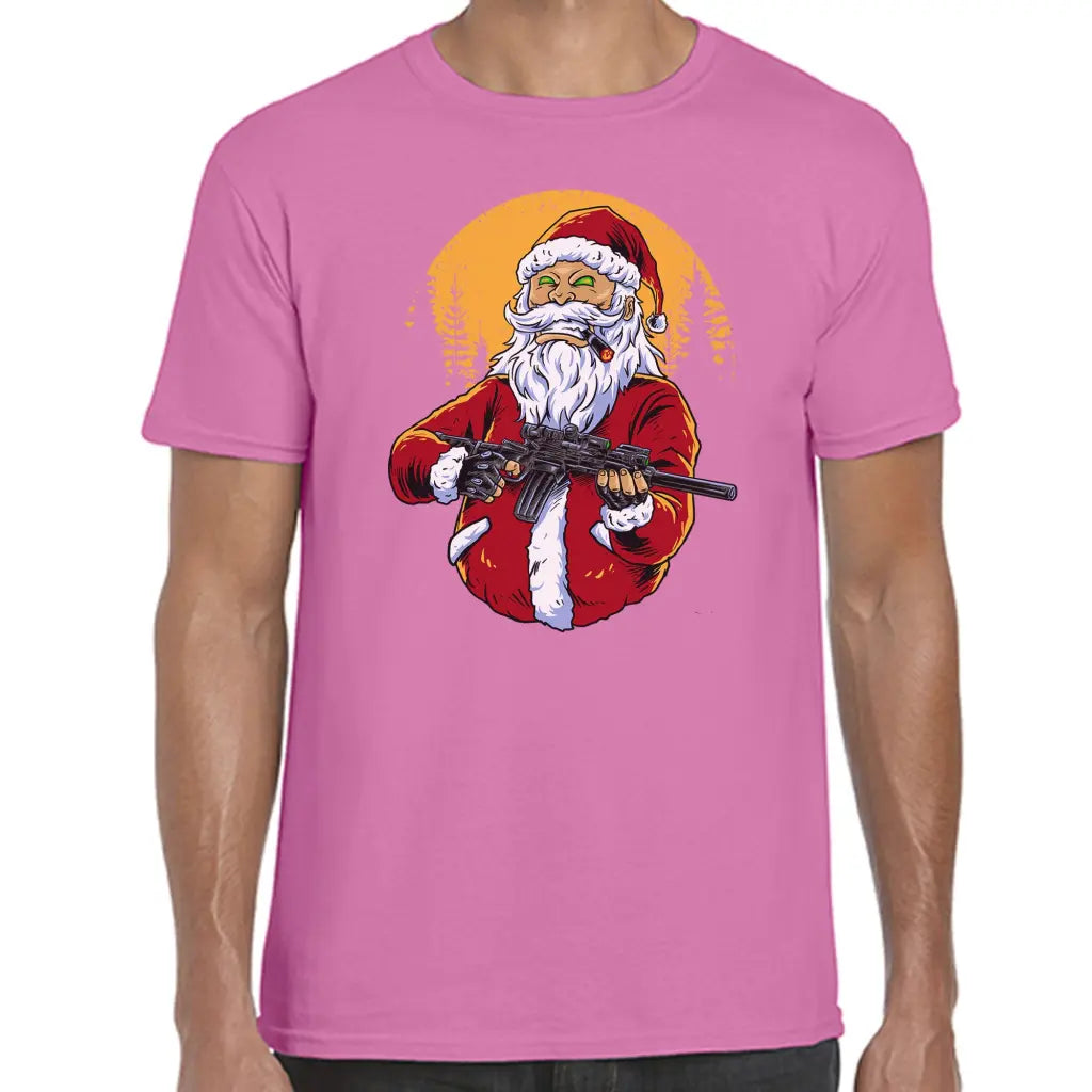 Machine Gun Santa T-Shirt - Tshirtpark.com