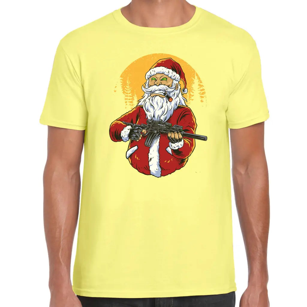 Machine Gun Santa T-Shirt - Tshirtpark.com