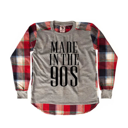 Made In The 90’S Chequered SweatShirt - Tshirtpark.com