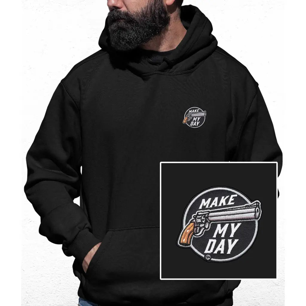 Make My Day Embroidered Colour Hoodie - Tshirtpark.com