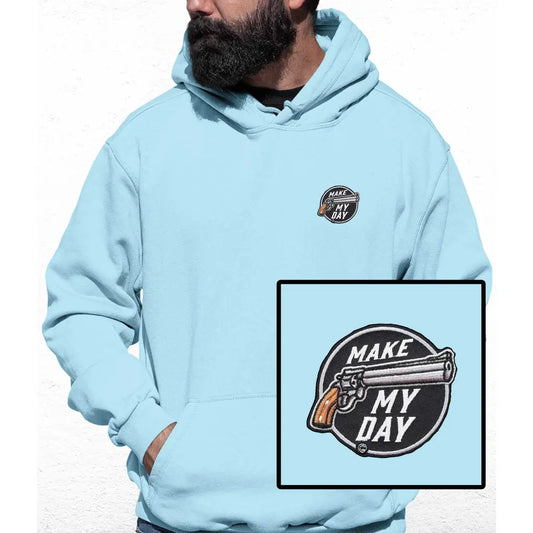 Make My Day Embroidered Colour Hoodie - Tshirtpark.com