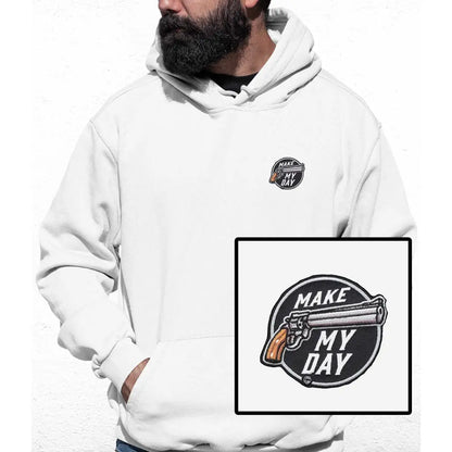 Make My Day Embroidered Colour Hoodie - Tshirtpark.com