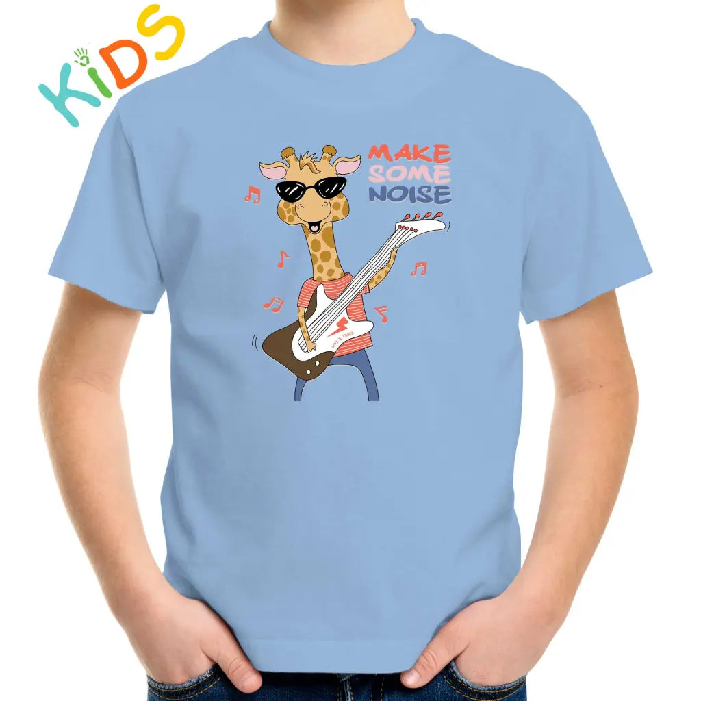 Make Some Noise Giraffe Kids T-shirt - Tshirtpark.com