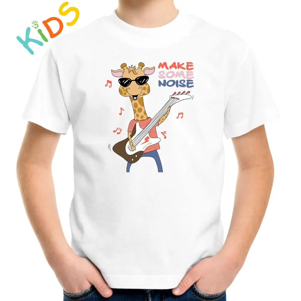 Make Some Noise Giraffe Kids T-shirt - Tshirtpark.com