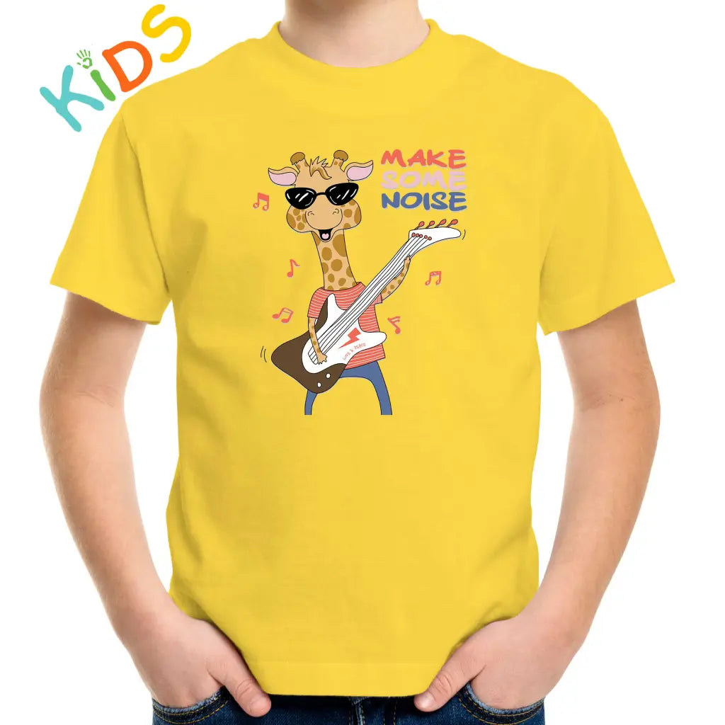 Make Some Noise Giraffe Kids T-shirt - Tshirtpark.com