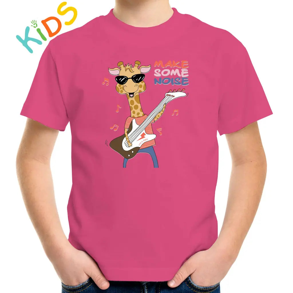 Make Some Noise Giraffe Kids T-shirt - Tshirtpark.com