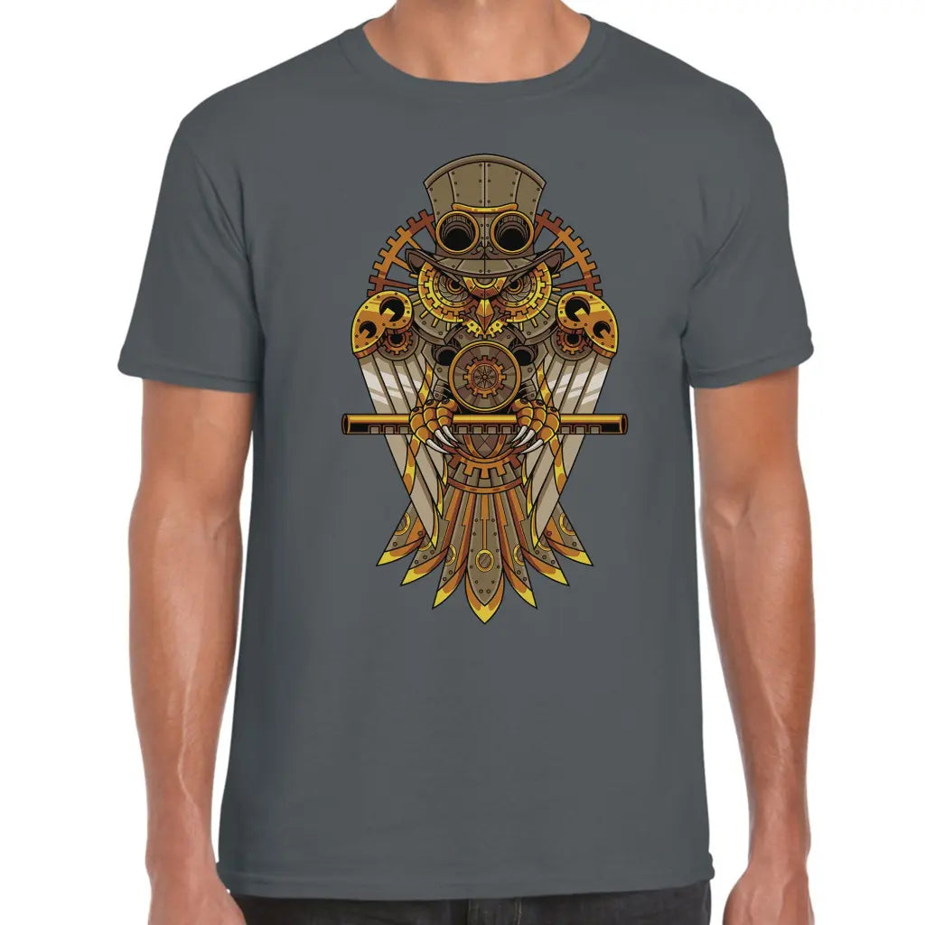 Mechanical Owl Hat T-Shirt - Tshirtpark.com