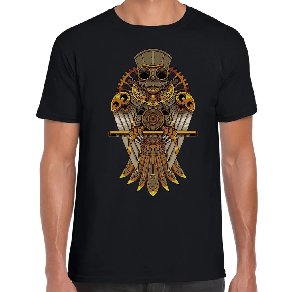 Mechanical Owl Hat T-Shirt - Tshirtpark.com