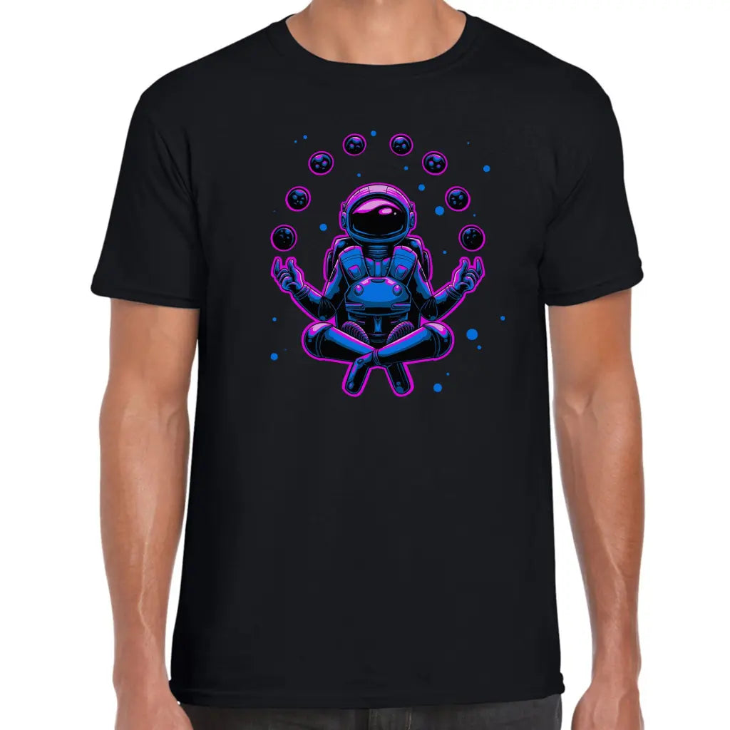 Meditating Astronaut T-Shirt - Tshirtpark.com