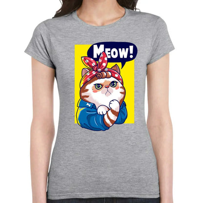 Meow Can Do It Ladies T-shirt - Tshirtpark.com