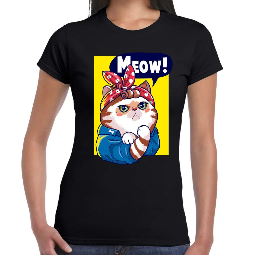 Meow Can Do It Ladies T-shirt - Tshirtpark.com