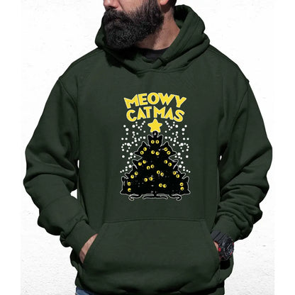 Meowy Catmas Star Colour Hoodie - Tshirtpark.com