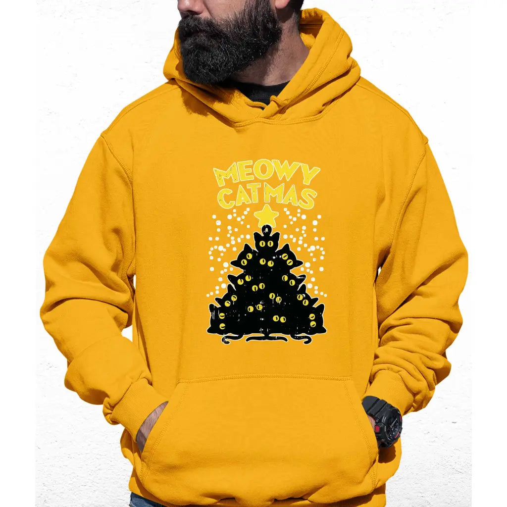 Meowy Catmas Star Colour Hoodie - Tshirtpark.com