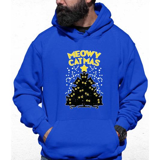 Meowy Catmas Star Colour Hoodie - Tshirtpark.com