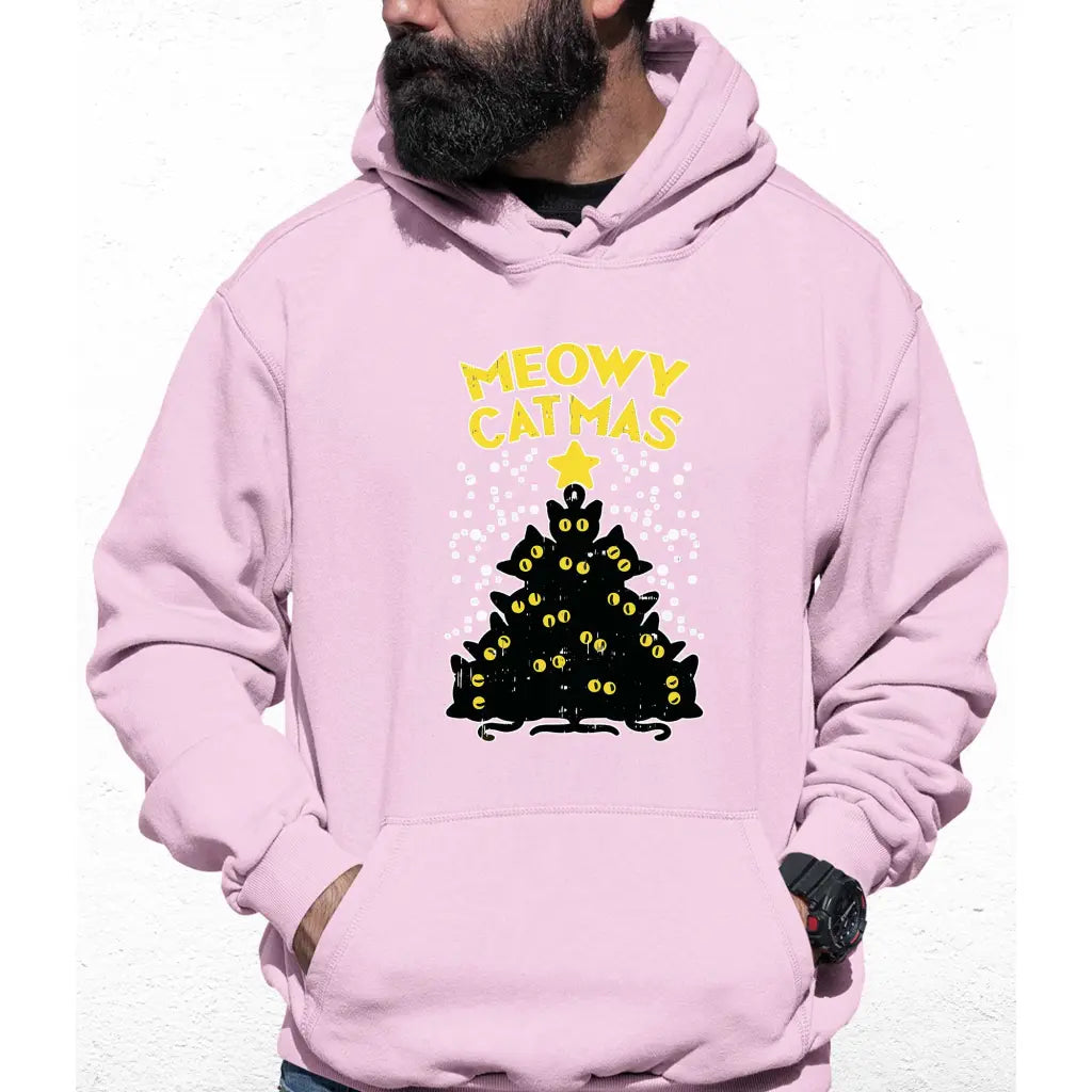 Meowy Catmas Star Colour Hoodie - Tshirtpark.com