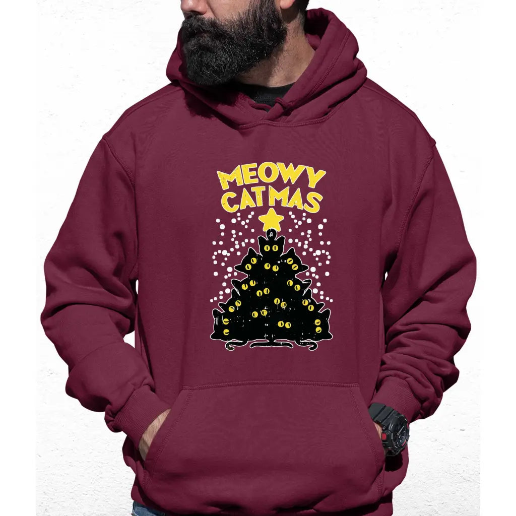 Meowy Catmas Star Colour Hoodie - Tshirtpark.com