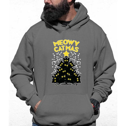 Meowy Catmas Star Colour Hoodie - Tshirtpark.com