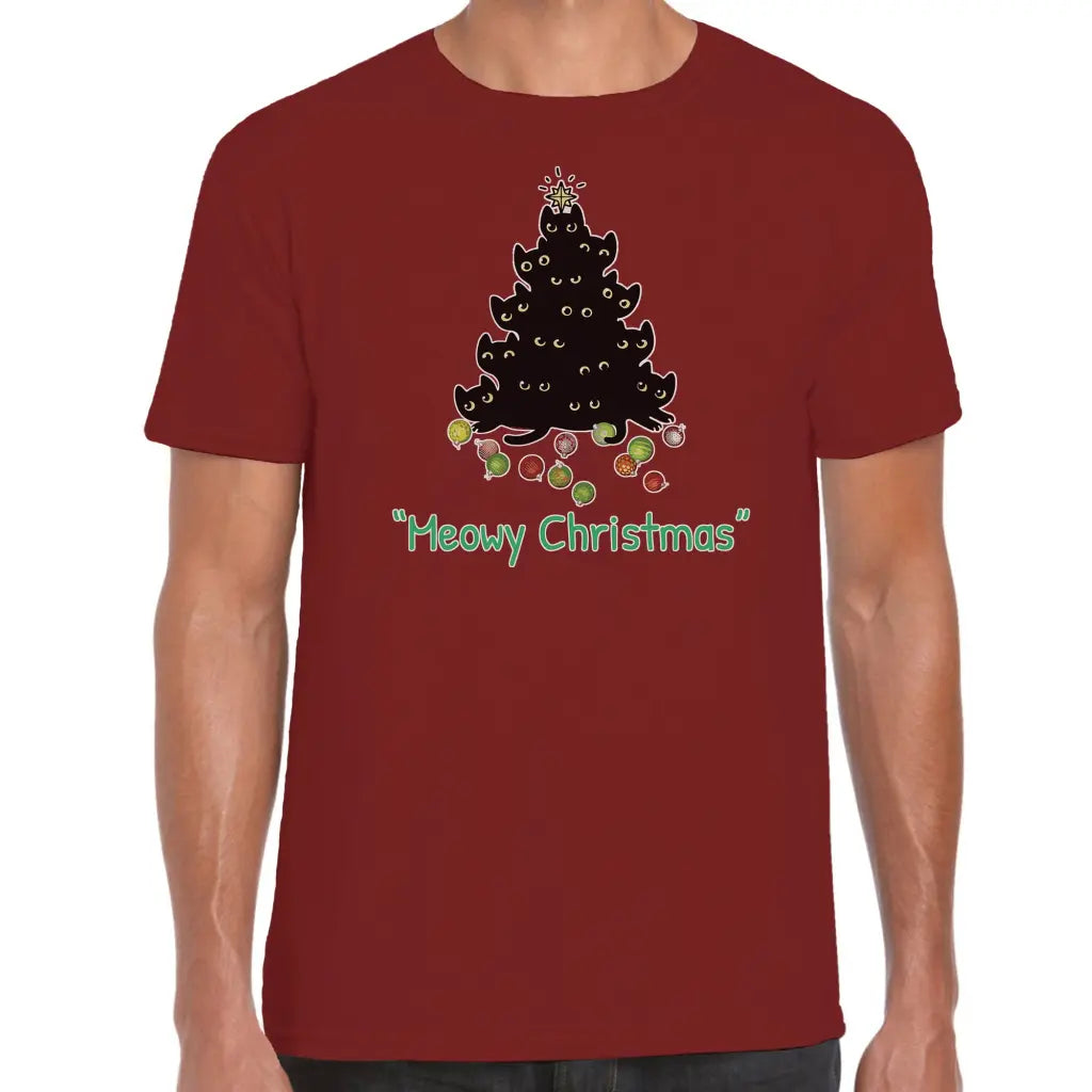 Meowy Christmas T-Shirt - Tshirtpark.com