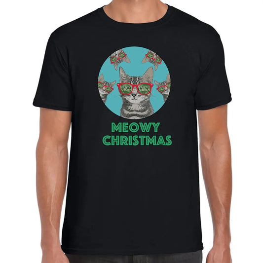 Meowy Christmas T-Shirt - Tshirtpark.com