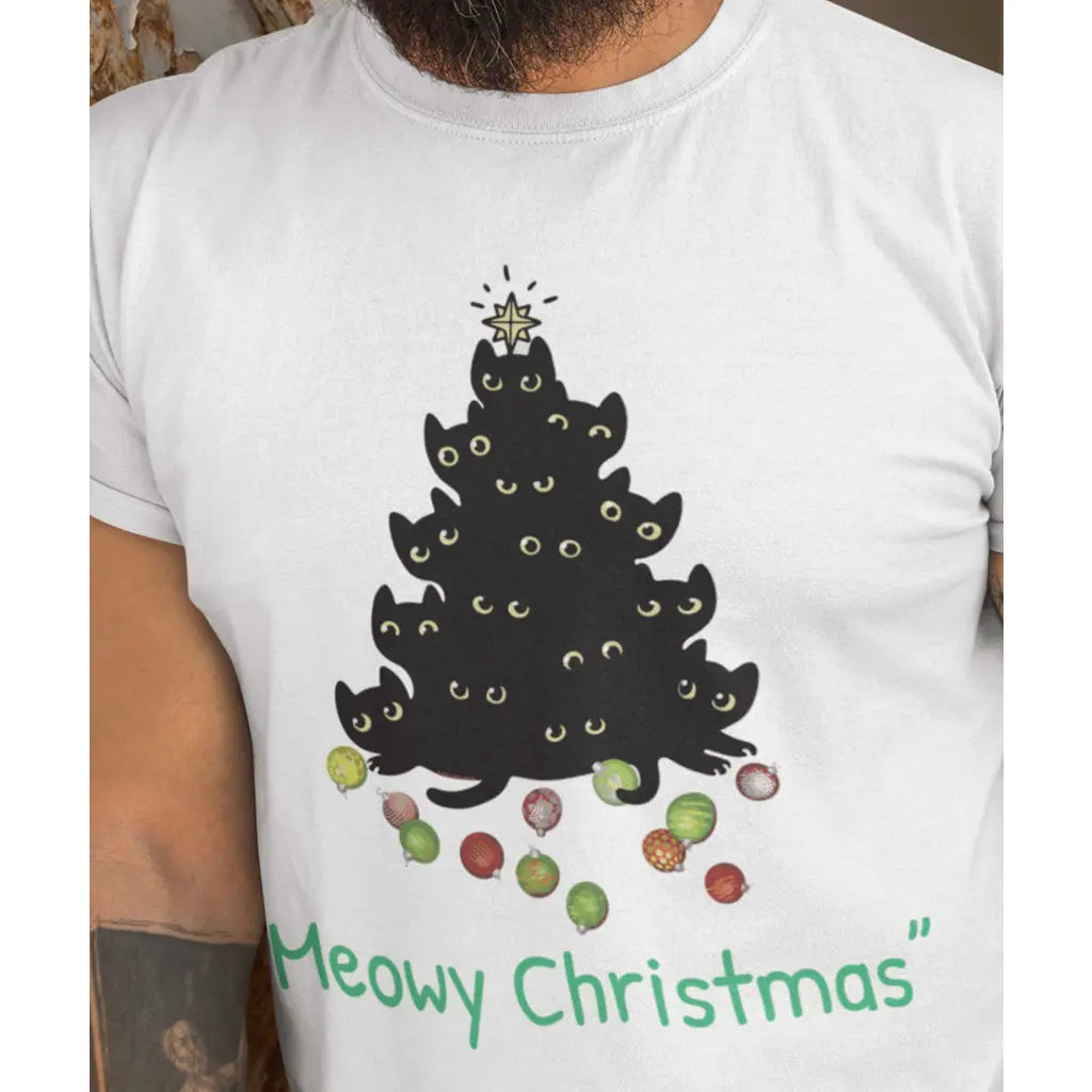 Meowy Christmas T-Shirt - Tshirtpark.com