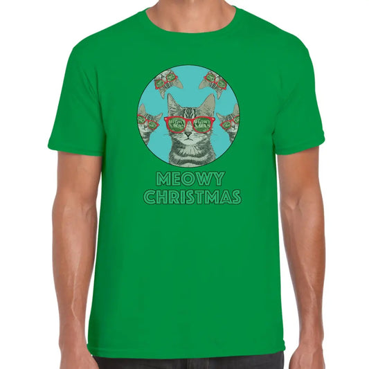 Meowy Christmas T-Shirt - Tshirtpark.com