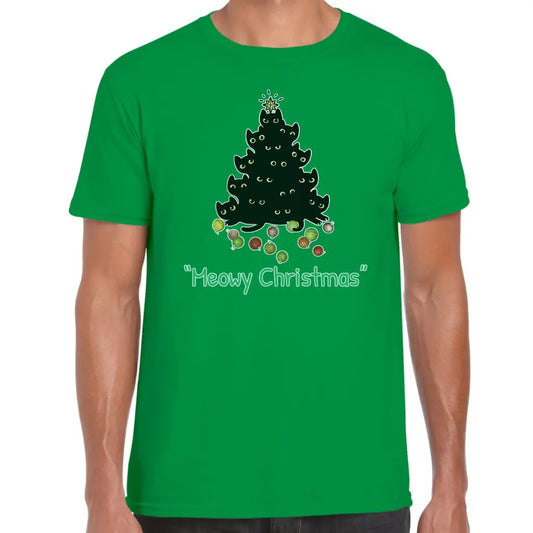 Meowy Christmas T-Shirt - Tshirtpark.com