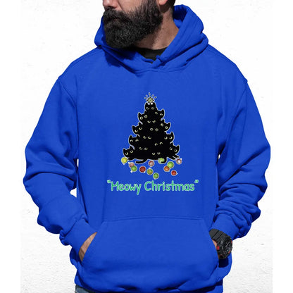 Meowy Christmas Tree Colour Hoodie - Tshirtpark.com