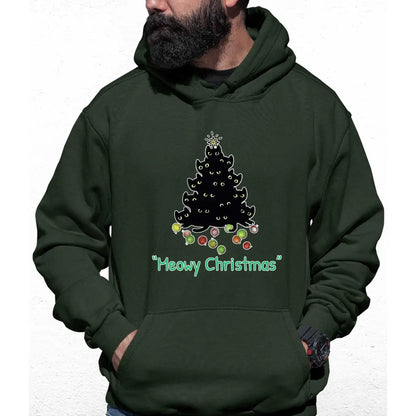 Meowy Christmas Tree Colour Hoodie - Tshirtpark.com