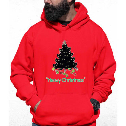 Meowy Christmas Tree Colour Hoodie - Tshirtpark.com